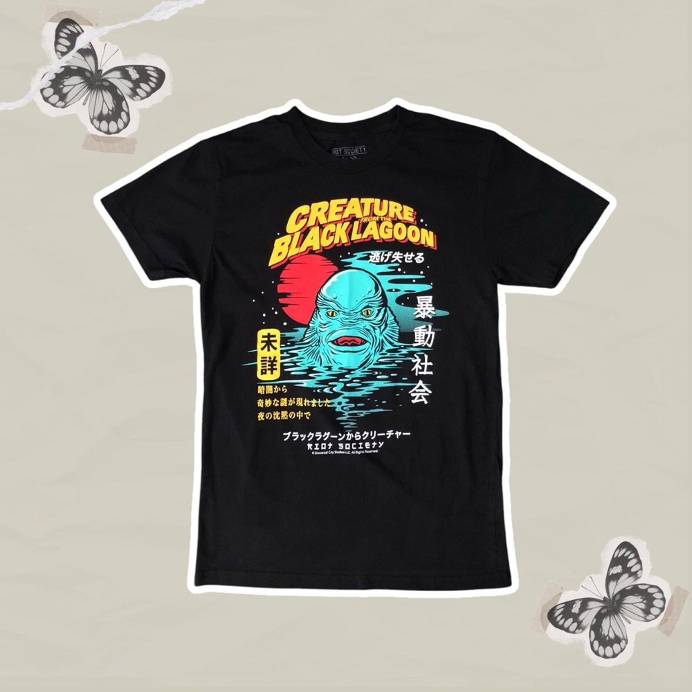Unisex Riot Society Creature of the Black Lagoon Gill-Man Black Graphic T-Shirt